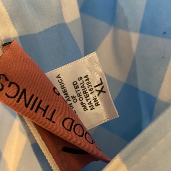 Dream-House Dress in Blue Gingham Vixen by Micheline Pitt - Picture 7 of 7